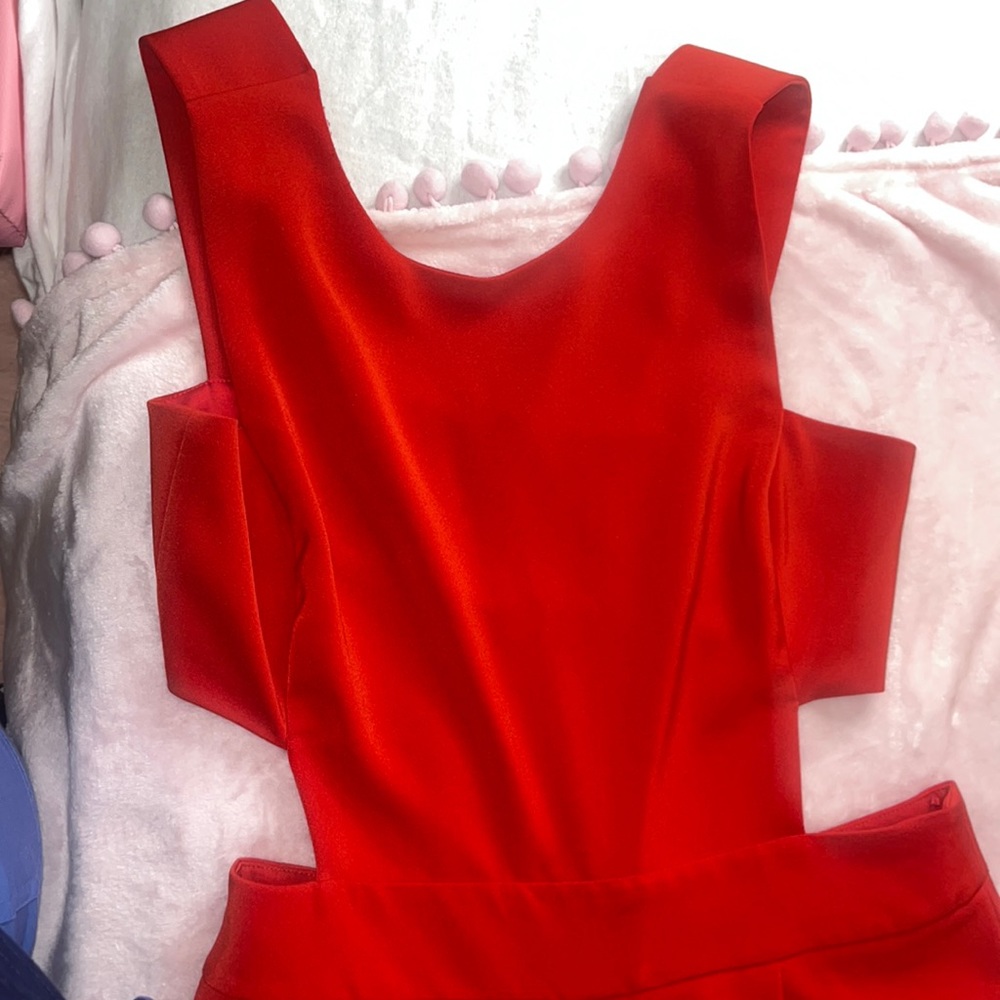 Express jumpsuit red medium-sized